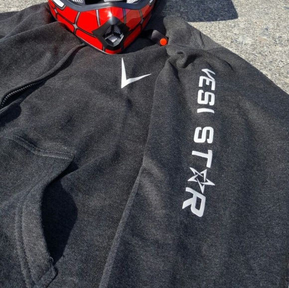 Hooded jacket 100% cotton heavy great quality - Picture 3 of 5